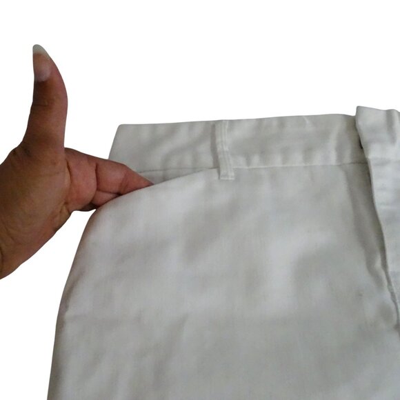 Old Navy White Denim Jean Pencil Skirt Women Size 6 Regular Casual - Picture 2 of 11